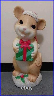 Holiday Time Seller Helper 28 Christmas Mouse LED Weighted Mice Blow Mold