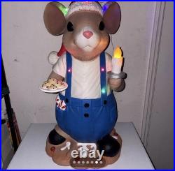 Holiday Time Seller Helper 28 Christmas Mouse LED Weighted Mice Blow Mold