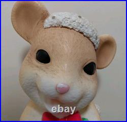 Holiday Time Seller Helper 28 Christmas Mouse LED Weighted Mice Blow Mold