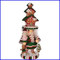 Hollywood Battery Operated LED Gingerbread House Hat Nutcracker 15 Inch HA0571