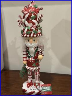 Hollywood NutcrackersT Peppermint Candy Hat Nutcracker Hard To Find