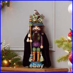 Hollywood Partridge In A Pear Tree Wooden Christmas Nutcracker 18 Inch HA0339
