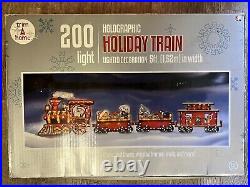 Holographic Holiday Train Christmas Light Decor 1991 Kmart Exclusive