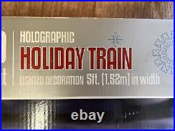 Holographic Holiday Train Christmas Light Decor 1991 Kmart Exclusive