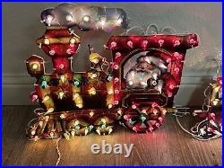 Holographic Holiday Train Christmas Light Decor 1991 Kmart Exclusive