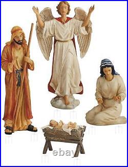 Holy Family Nativity Scene Outdoor Metal 4-Piece Set Includes Baby Jesus Jose Holy Family Nativity Scene Outdoor Metal 4-Piece Set Includes Baby Jesus Jose