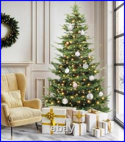 Home 7.5 ft Pre-Lit Grand Duchess Fir Christmas Tree