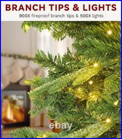 Home 7.5 ft Pre-Lit Grand Duchess Fir Christmas Tree
