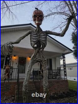 Home Accents 12-Foot Inferno Pumpkin Skeleton with LifeEyes