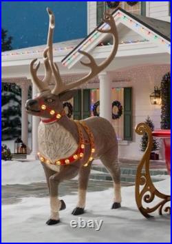 Home Accents 8.5ft Giant Size LED Towering Reindeer Christmas Decor NEW IN BOX
