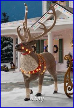 Home Accents 8.5ft Giant Size LED Towering Reindeer Christmas Decor NEW IN BOX