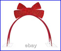 Home Accents 9.5 ft. Giant Twinkling LED Red Bow Archway Holiday Decoration NEW