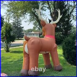 Home Accents Holiday 10.5 Foot Giant LED Reindeer Inflatable
