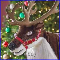 Home Accents Holiday 4.5 Ft. Animated Reindeer Christmas Animatronic NEW 2024