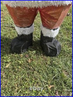 Home Accents Holiday 5 Ft. LED Santa With Merry Christmas & Sign Outside Deco