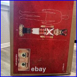 Home Accents Holiday 6 ft LED Candy Soldier Nutcracker Open box