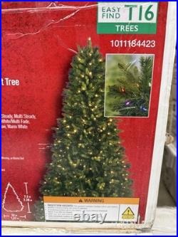 Home Accents Holiday 7.5ft Forest Pine LED Pre-Lit Artificial Christmas Tree T16