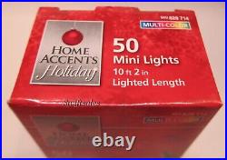 Home Accents TOL-50LA-M 50 Multi-Color Incandescent Holiday Mini Lights