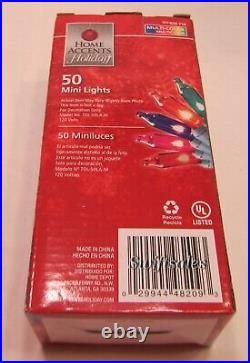 Home Accents TOL-50LA-M 50 Multi-Color Incandescent Holiday Mini Lights
