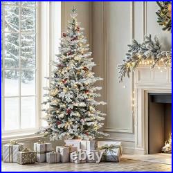 Home Christmas Tree with 6FT Pre-Decorated Red Berries