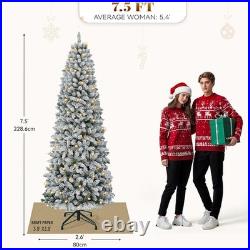 Home Decoration 7.5 ft Pre-Lit Grand Duchess Fir Christmas Tree