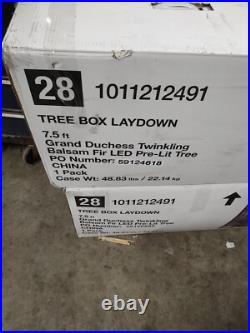 Home Decorators 7.5 ft Pre-Lit LED Grand Duchess Balsam Fir Christmas Tree 2250