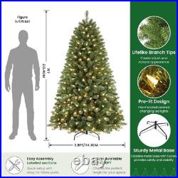 Home Decorators 7 ft Pre-Lit Grand Duchess Twinkling Balsam Fir LED Tree T27