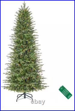 Home Decorators Collection 7.5 ft. Pre-Lit LED Grand Duchess Twinkling Fir Slim