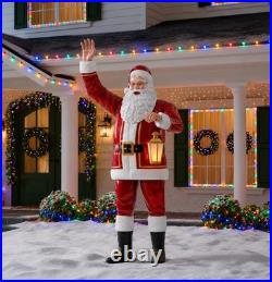 Home Depot Accents 8.5 FT Giant-Sized LED Towering Santa NIB? RARE