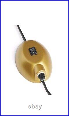 Home Heritage 1-1.75 Artificial Christmas Tree Base Rotating Metal Stand, Gold