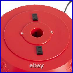 Home Heritage 1-1.75 Artificial Christmas Tree Base Rotating Metal Stand, Red