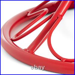 Home Heritage 1-1.75 Artificial Christmas Tree Base Rotating Metal Stand, Red