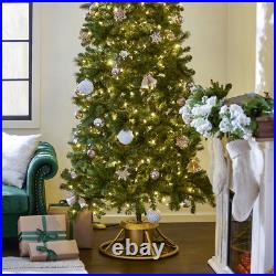 Home Heritage 1-1.75 Artificial Christmas Tree Base Rotating Metal Stand, Red