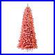 Home_Heritage_Anson_7_Ft_Slim_Pine_Prelit_Flocked_Artificial_Christmas_Tree_Red_01_fnv