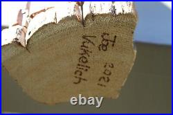 Home decor, wooden Santa, Winter, Christmas, skis, excellent condition
