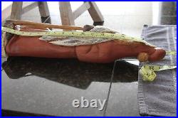 Home decor, wooden Santa, Winter, Christmas, skis, excellent condition
