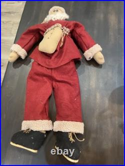 Honey and me Santa Doll 2001 Signed 33 Inch ×RARE× wood sole shoes Folk Art B147 Honey and me Santa Doll 2001 Signed 33 Inch ×RARE× wood sole shoes Folk Art B147