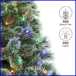 Honeywell 5 ft Cashmere Pre-Lit Artificial Christmas Tree Multi-Color Lights