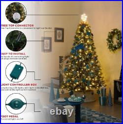 Honeywell 7.5 ft Cashmere Pre-Lit Artificial Christmas Tree Multi-Color Lights