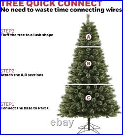 Honeywell 7.5 ft Cashmere Pre-Lit Artificial Christmas Tree Multi-Color Lights