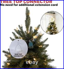 Honeywell 7.5 ft Slim Pre-Lit Christmas Tree Whistler Fir Artificial Multi LED