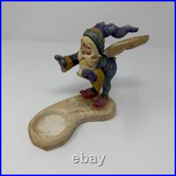 House of Hatten Pixie Elf Santa Claus Vintage Denise Calla Signed Candle holder