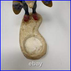 House of Hatten Pixie Elf Santa Claus Vintage Denise Calla Signed Candle holder