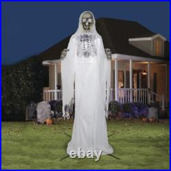Huge 12-ft. Animatronic Skeleton Ghoul Moves Speaks Led Halloween Yard Hant Prop Huge 12-ft. Animatronic Skeleton Ghoul Moves Speaks Led Halloween Yard Hant Prop