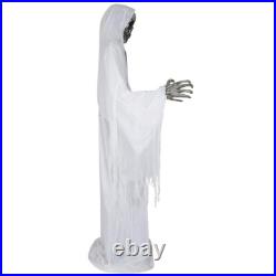 Huge 12-ft. Animatronic Skeleton Ghoul Moves Speaks Led Halloween Yard Hant Prop Huge 12-ft. Animatronic Skeleton Ghoul Moves Speaks Led Halloween Yard Hant Prop