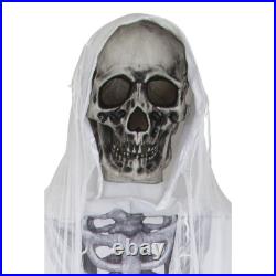 Huge 12-ft. Animatronic Skeleton Ghoul Moves Speaks Led Halloween Yard Hant Prop Huge 12-ft. Animatronic Skeleton Ghoul Moves Speaks Led Halloween Yard Hant Prop