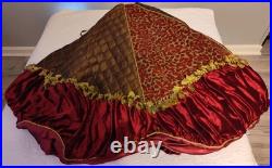 Huge 80 Christmas Tree Skirt Luxurious Elegant Thick & Puffy Decorations RARE