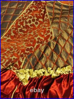 Huge 80 Christmas Tree Skirt Luxurious Elegant Thick & Puffy Decorations RARE