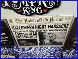 Huge Halloween Decorations Gothic Decor LOT Myers Freddie Beetlejuice Spooky