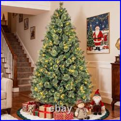 Hykolity 6 ft Prelit Christmas Tree, Artificial Christmas Pine Tree with 350 War